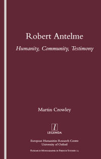 Cover image: Robert Antelme 1st edition 9780367094188