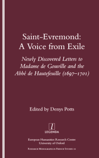 Cover image: Saint-Evremond 1st edition 9781900755504