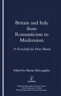 Cover image: Britain and Italy from Romanticism to Modernism 1st edition 9781900755306