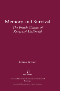 Cover image: Memory and Survival the French Cinema of Krzysztof Kieslowski 1st edition 9781900755276