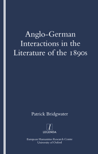 Cover image: Anglo-German Interactions in the Literature of the 1890s 1st edition 9781900755245