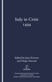 Titelbild: Italy in Crisis 1st edition 9781900755139