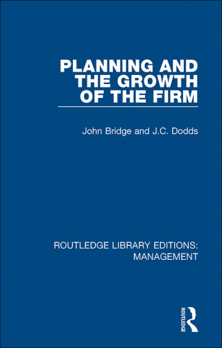 Cover image: Planning and the Growth of the Firm 1st edition 9780815391944