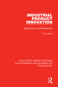 Cover image: Industrial Product Innovation 1st edition 9780815384397