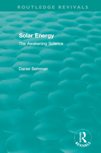 Cover image: Routledge Revivals: Solar Energy (1979) 1st edition 9780815384137