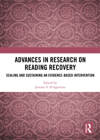 Cover image: Advances in Research on Reading Recovery 1st edition 9780815382690