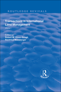 表紙画像: Transactions in International Land Management 1st edition 9780815382584