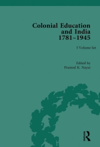 Cover image: Colonial Education in India 1781–1945 1st edition 9780815376552