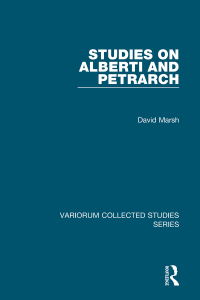 Cover image: Studies on Alberti and Petrarch 1st edition 9781138109032