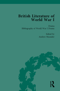 Imagen de portada: British Literature of World War I, Volume 5 1st edition 9781138751019