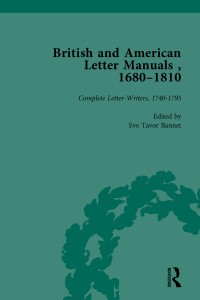 Cover image: British and American Letter Manuals, 1680-1810, Volume 3 1st edition 9781138750661