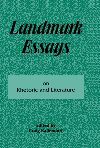 Cover image: Landmark Essays on Rhetoric and Literature 1st edition 9781880393260