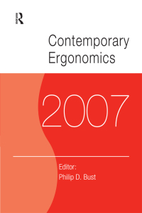 Imagen de portada: Contemporary Ergonomics 2007 1st edition 9780415436380