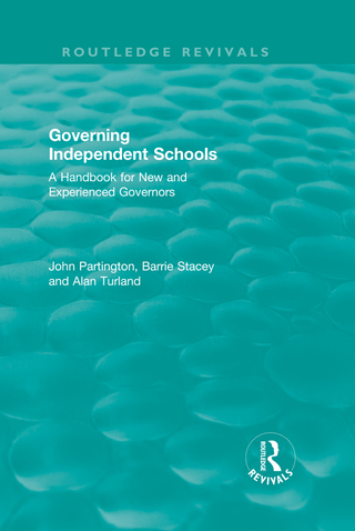 Cover image: Governing Independent Schools 1st edition 9780815368816