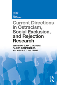 Cover image: Current Directions in Ostracism, Social Exclusion and Rejection Research 1st edition 9780815368144