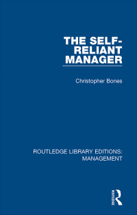 صورة الغلاف: The Self-Reliant Manager 1st edition 9780815366928