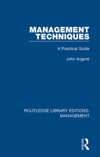 صورة الغلاف: Management Techniques 1st edition 9780815366379