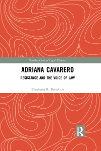 Cover image: Adriana Cavarero 1st edition 9780815366317