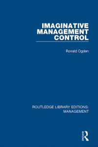 Cover image: Imaginative Management Control 1st edition 9780815365761