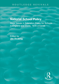 Cover image: National School Policy (1996) 1st edition 9781138578111