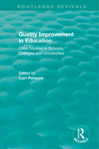Titelbild: Quality Improvement in Education 1st edition 9781138577169