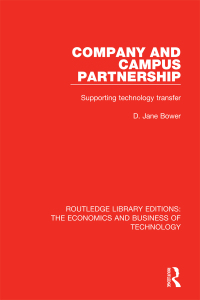 Cover image: Company and Campus Partnership 1st edition 9781138576223