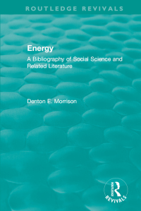 Omslagafbeelding: Routledge Revivals: Energy (1975) 1st edition 9781138575561