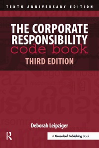 Immagine di copertina: The Corporate Responsibility Code Book 3rd edition 9781907643941