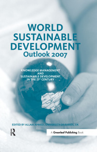 Imagen de portada: World Sustainable Development Outlook 2007 1st edition 9781906093020