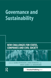 Imagen de portada: Governance and Sustainability 1st edition 9781874719793