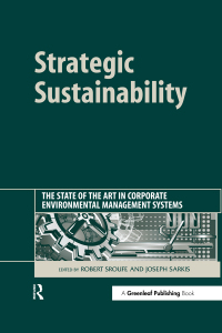 Cover image: Strategic Sustainability 1st edition 9781874719618