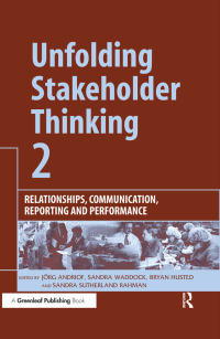 Imagen de portada: Unfolding Stakeholder Thinking 2 1st edition 9781874719533