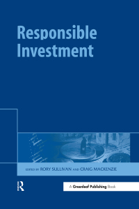 Immagine di copertina: Responsible Investment 1st edition 9781874719038
