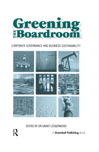 Cover image: Greening the Boardroom 1st edition 9781874719021