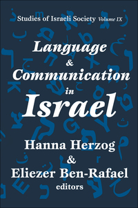 Imagen de portada: Language and Communication in Israel 1st edition 9781560009986