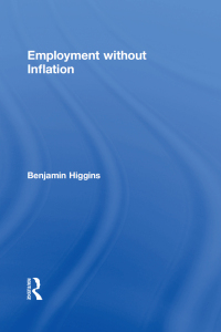 Titelbild: Employment without Inflation 1st edition 9781560002598