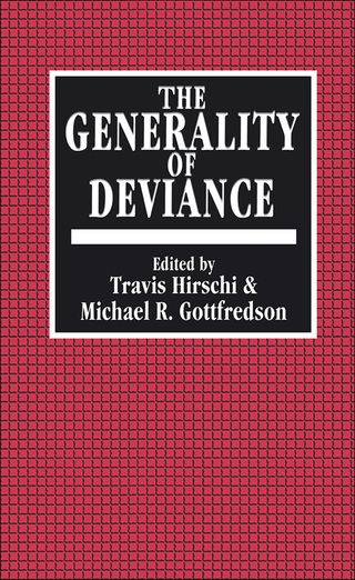 Imagen de portada: The Generality of Deviance 1st edition 9781560001164