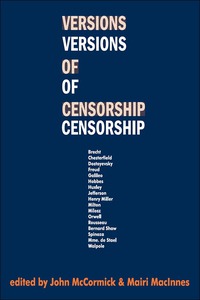 Cover image: Versions of Censorship 1st edition 9780202308753
