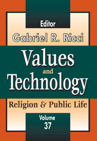 Cover image: Values and Technology 1st edition 9781138540231