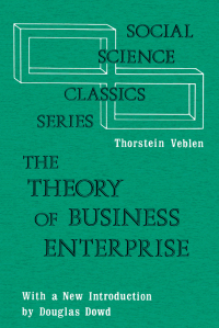 Cover image: The Theory of Business Enterprise 1st edition 9780878556991