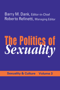 Cover image: The Politics of Sexuality 1st edition 9780765806512