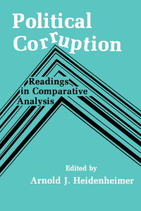 Imagen de portada: Political Corruption 2nd edition 9780878556366