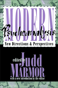 Cover image: Modern Psychoanalysis 1st edition 9781560008255