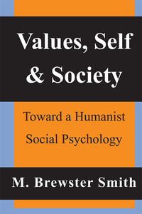 Imagen de portada: Values, Self and Society 1st edition 9780887383731