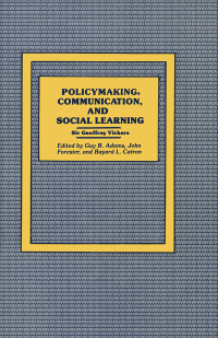 Cover image: Policymaking, Communication, and Social Learning 1st edition 9780887381157