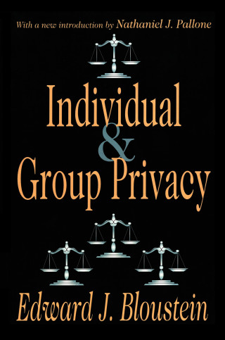 Imagen de portada: Individual and Group Privacy 1st edition 9781138526006