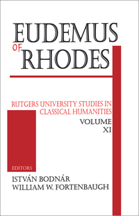 Cover image: Eudemus of Rhodes 1st edition 9780765801340