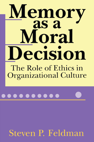 Titelbild: Memory as a Moral Decision 1st edition 9780765801050