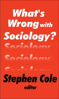Imagen de portada: What's Wrong with Sociology? 1st edition 9781138517882