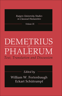Cover image: Demetrius of Phalerum 1st edition 9780765800176